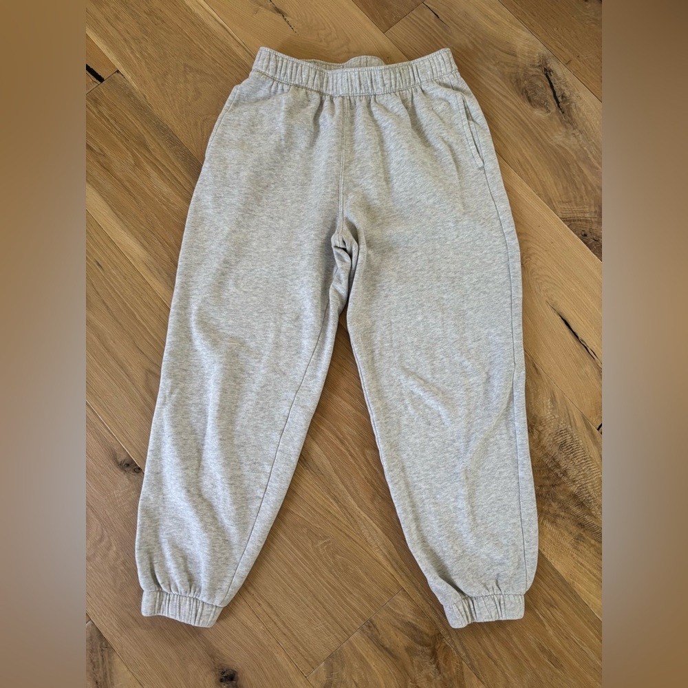 Hollister Gray Jogger Sweatpants Soft Cotton-Blend